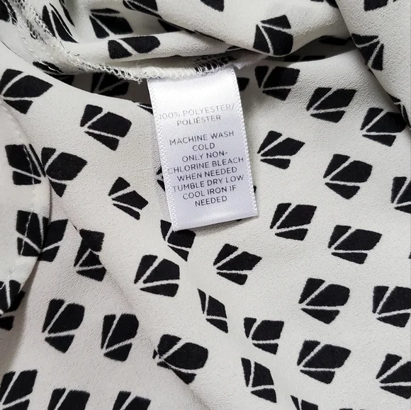 LOFT mixed media shell tank top sleeveless with pattern - Picture 4 of 8